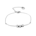 GO-DUTCH LABEL Go Dutch Label-Armband Tripple Circle Silver