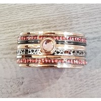 IXXXI JEWELRY RINGEN iXXXi COMBINATIE RING 12mm ROSEGOUD  1062 Pink it is