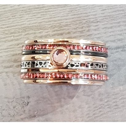 IXXXI JEWELRY RINGEN iXXXi COMBINATIE RING 12mm ROSEGOUD  1062 Pink it is