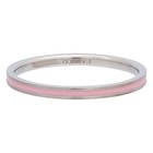 iXXXi JEWELRY iXXXi Vulring 0.2 cm Line Pink Stainless steel Zilver