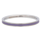 iXXXi JEWELRY iXXXi Unterlegscheibe 0,2 cm Line Purple Edelstahl Silber