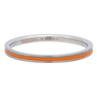 iXXXi JEWELRY iXXXi Washer 0.2 cm Line Orange Stainless steel Silver