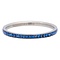 IXXXI JEWELRY RINGEN iXXXi Unterlegscheibe 2MM Small Zirkonia Capri Blue in Silberstahl