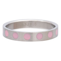 iXXXi JEWELRY iXXXi Jewelry Washer 4MM ROUND PINK Silver