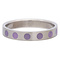 iXXXi JEWELRY iXXXi Jewelry Vulring 4mm ROUND PURPLE Silver Stainless steel