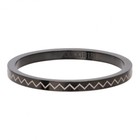 IXXXI JEWELRY RINGEN iXXXi Vulring 2MM HEARTBEAT BLACK