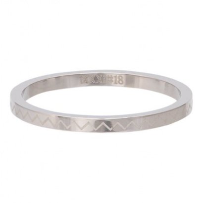 IXXXI JEWELRY RINGEN iXXXi Unterlegscheibe 2MM HEARTBEAT SILBER STAHL