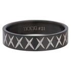 iXXXi JEWELRY MEN iXXXi WASHER CROSS LINE SCHWARZ