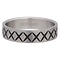 iXXXi JEWELRY MEN iXXXi MEN'S WASHER CROSS LINE SILVER 6MM