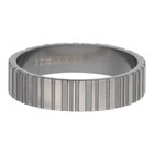 iXXXi JEWELRY MEN iXXXi MEN'S RING BARCODE MAT SILVER