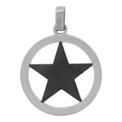 iXXXi JEWELRY MEN iXXXi MEN HANGER STAR BLACK