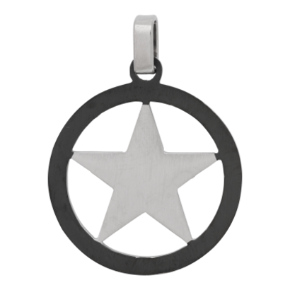 iXXXi JEWELRY MEN iXXXi MEN PENDANT STAR SILVER