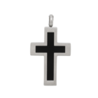 iXXXi JEWELRY MEN iXXXi JEWELRY MEN PENDANT CROSS BLACK SILVER