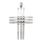 iXXXi JEWELRY MEN iXXXi JEWELRY MEN HANGER CROSS OPEN SILVER STAAL