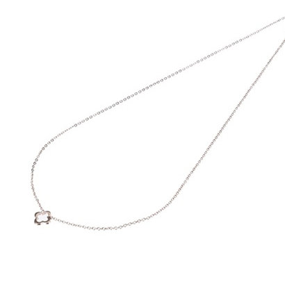 GO-DUTCH LABEL Go Dutch Label Stainless Steel Necklace Short Open Clover Rose Gold colored