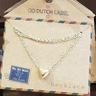 GO-DUTCH LABEL Go Dutch Label Necklace Mini Sphere Heart Gold