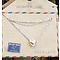 GO-DUTCH LABEL Go Dutch Label Edelstalen Ketting Kort Mini Bol Hartje Rosegoudkleurig