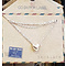 GO-DUTCH LABEL Go Dutch Label Stainless Steel Necklace Short Mini Sphere Heart Rose Gold