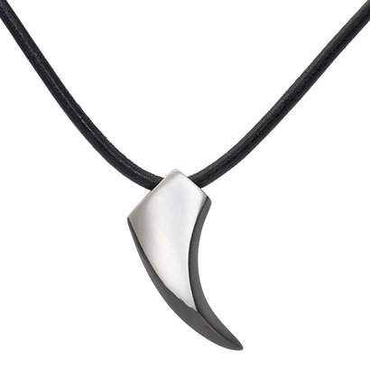 iXXXi JEWELRY MEN iXXXi JEWELRY MEN NECKLACE LEDER MIT HANGER TOOTH