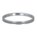 iXXXi JEWELRY iXXXi Vulring 2mm. Grey Stainless steel mat Zilver