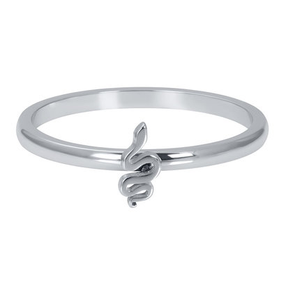 iXXXi JEWELRY iXXXi Vulring 2mm Snake in  silver stainless staal