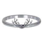 iXXXi JEWELRY iXXXi Vulring 2mm. Antlers Stainless steel Zilver