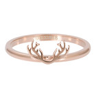 iXXXi JEWELRY iXXXi Vulring 2mm. Antlers Stainless steel Rosegoud
