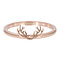 iXXXi JEWELRY iXXXi Washer 2mm Antlers in rose gold stainless steel