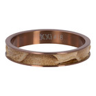 iXXXi JEWELRY iXXXi Washer 4mm Crocodile Stainless steel Brown