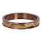 iXXXi JEWELRY iXXXi Washer 4mm Crocodile Brown stainless steel