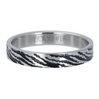 iXXXi JEWELRY iXXXi Vulring 4mm ZEBRA Stainless steel Silver