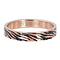 iXXXi JEWELRY iXXXi Washer 4mm Zebra Rose gold colored stainless steel