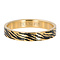 iXXXi JEWELRY iXXXi Vulring 4mm  Zebra Goudkleurig  stainless staal