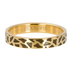 iXXXi JEWELRY iXXXi Scheibe 4mm PANTER Edelstahl Gold