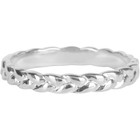 CHARMIN'S Charmins ring Braided Shiny Steel Silver