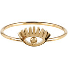 CHARMIN'S Charmins Ring Lashes Shiny Steel Gold