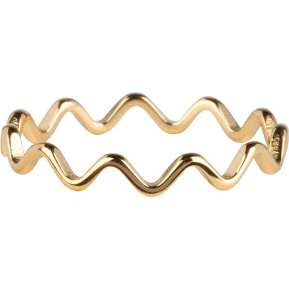 CHARMIN'S Charmins Wave Shiny Gold steel  R779  van het fashion sieradenmerk Charmin’s.