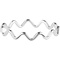 CHARMIN'S Charmins Wave Shiny Zilver steel  R779  van het fashion sieradenmerk Charmin’s.