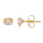 iXXXi JEWELRY iXXXi Jewelry Ear Studs Triangle crystal Gold color