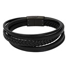 iXXXi JEWELRY MEN iXXXi SCHMUCK LEDER ARMBAND SCHWARZ JASON