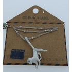 GO-DUTCH LABEL Gehen Sie Dutch Label Necklace Monkey Silvery