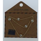 GO-DUTCH LABEL Go Dutch Label Necklace With Oval Elements Gold