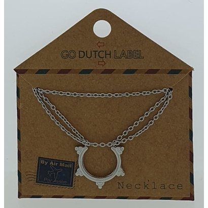 GO-DUTCH LABEL Go Dutch Label Edelstalen Ketting Kort met hangertje Bali Style Zilverkleurig