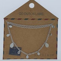 GO-DUTCH LABEL Go Dutch Label Necklace Drops Silver