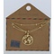 GO-DUTCH LABEL Go Dutch Label Edelstalen Ketting Kort met hangertje World Goudkleurig