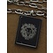 GO-DUTCH LABEL Go Dutch Label Stainless Steel Necklace Short with rectangular pendant Lion Silver