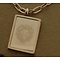 GO-DUTCH LABEL Go Dutch Label Stainless Steel Necklace Short with rectangular pendant Leo Rose gold colored