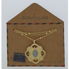 GO-DUTCH LABEL Go Dutch Label Kettinkje met hangertje  Barok Goudkleurig