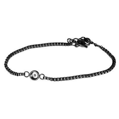 iXXXi JEWELRY IXXXI JEWELRY ARMBANDJE  BOXCHAIN VOOR TOP PART BLACK