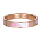 IXXXI JEWELRY RINGEN iXXXi Schmuckscheibe Aruba 4mm Stahl Roségold mit eingelegter Perlmuttschale